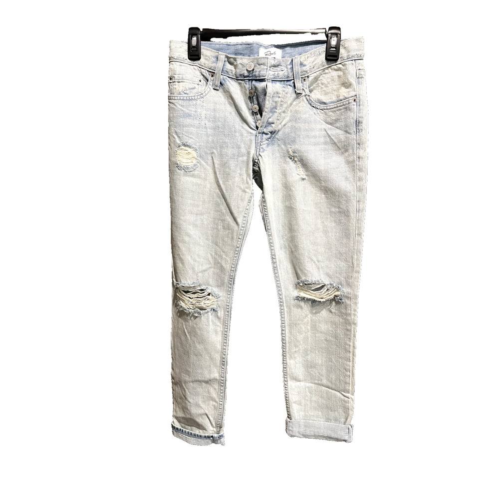 Rails Light Blue Vintage Wash Beckett Distressed Women's‎ Jeans Size 25